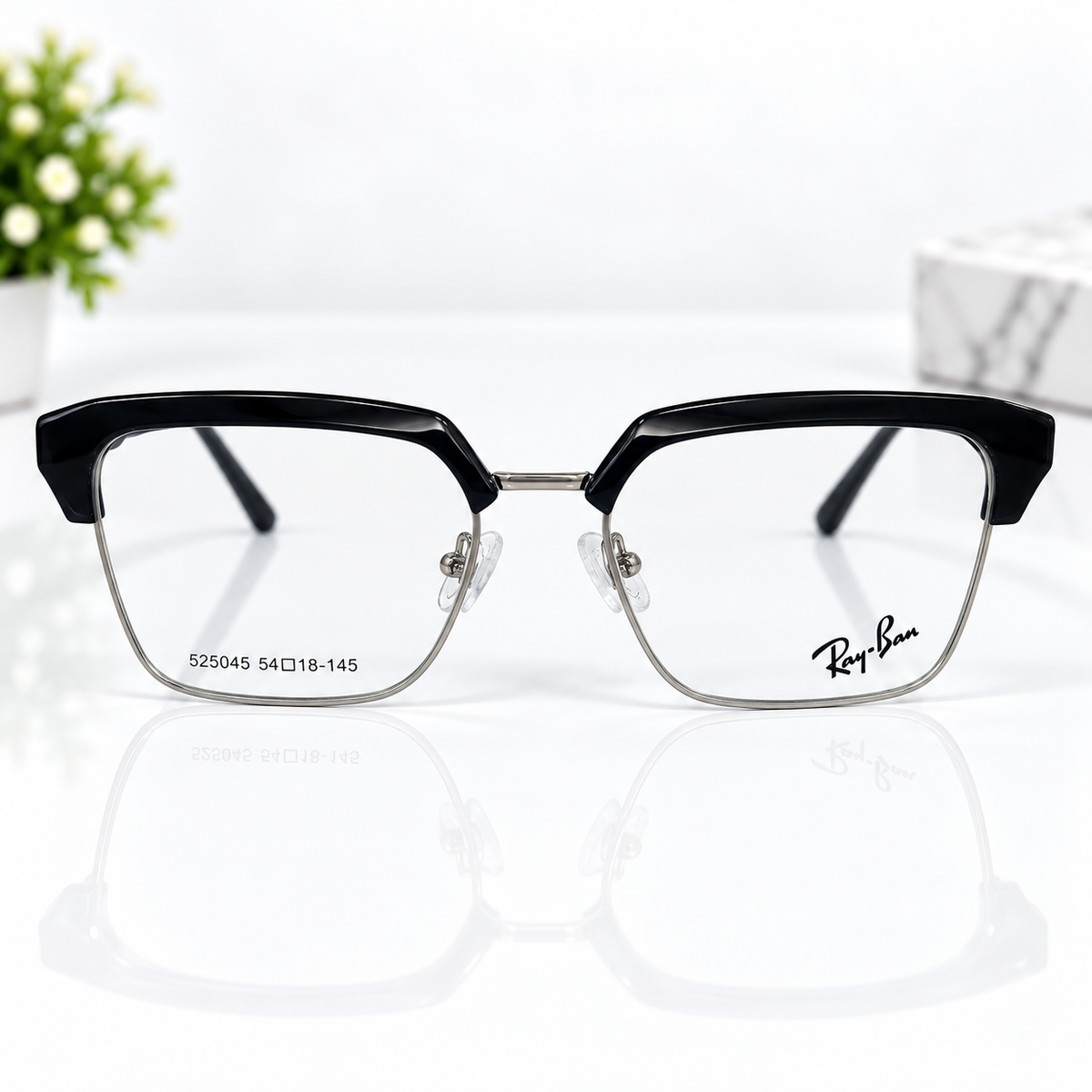 Ray-Ban Black Browline Square Optical Frame - BLK-OF-0096