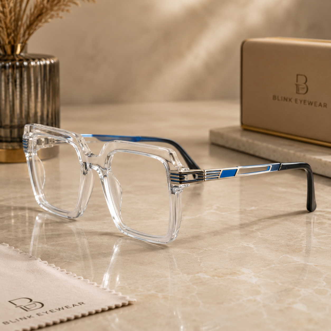 Premium Crystal Square Frame - BLK-OP-0025