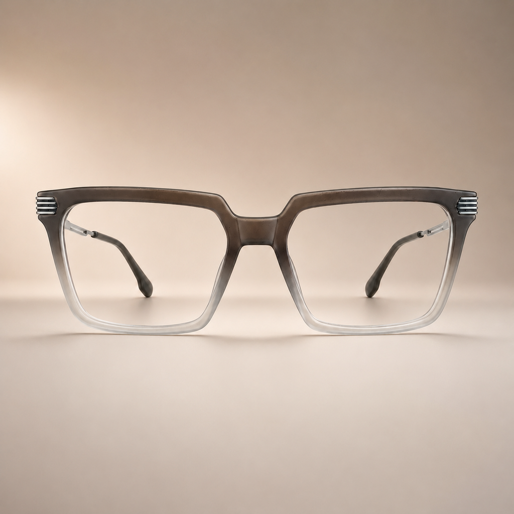 Premium Tow Toned Square Frame - BLK-OP-0026