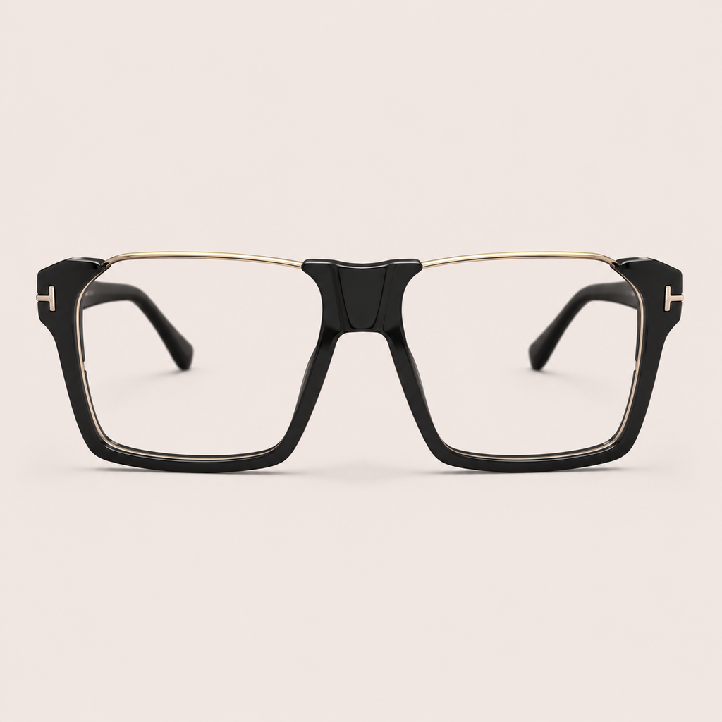 Luxury Black Gold Prescription Eyeglasses - BLK-PR-0001