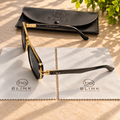Ray-Ban Black & Gold Square Sunglasses - BLK-SG-0091