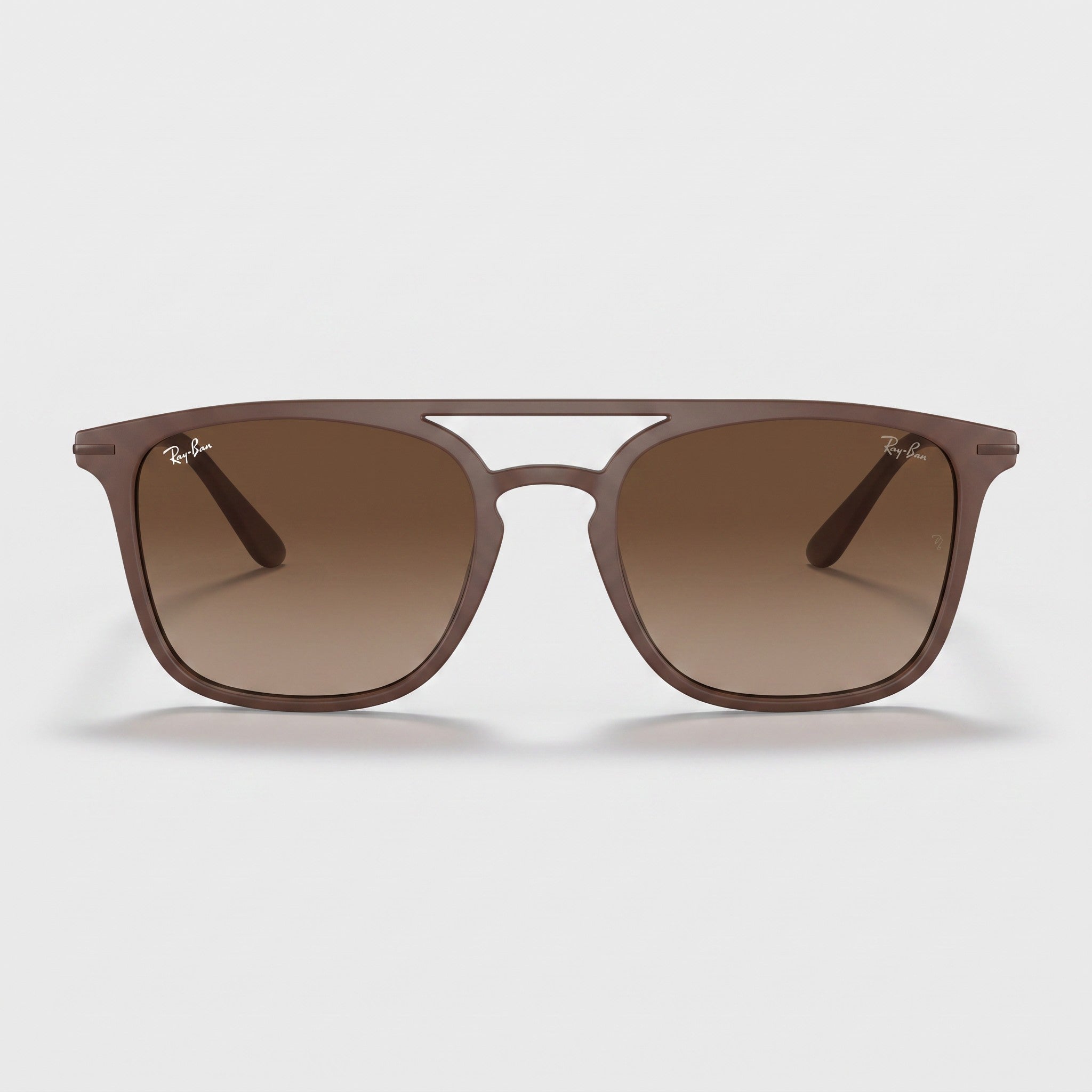 Ray-Ban Matte Brown Square Sunglasses - BLK-SG-0014
