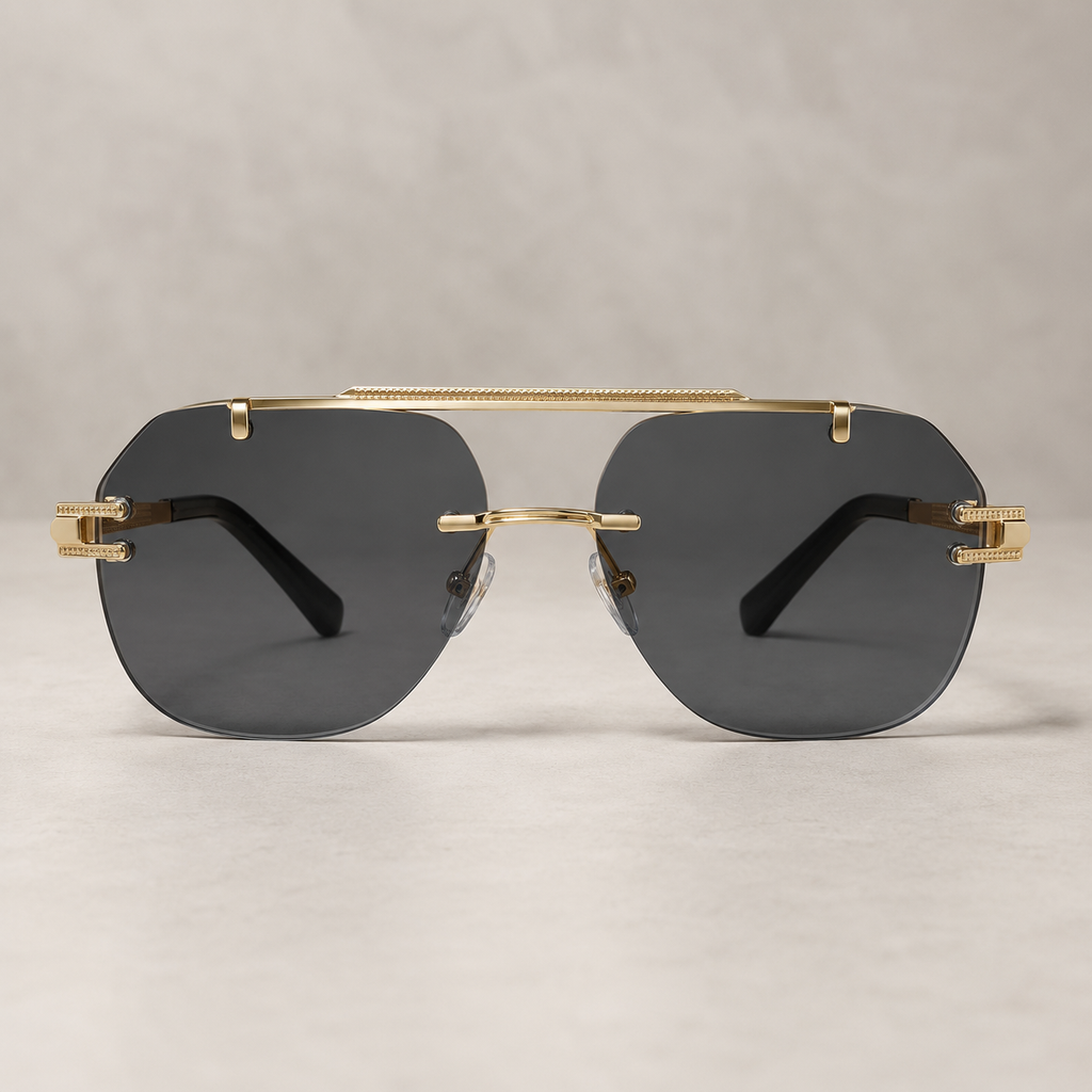 Cartier Rimless Navigator Gold With Transition Glasses - CT-OF-0013