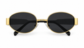 Gold Round Polarized Sunglasses – BLK-SG-0002