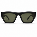 Polarized Rectangular Black Sunglasses  100% UV Protection | Premium Quality - BLK-SG-0008
