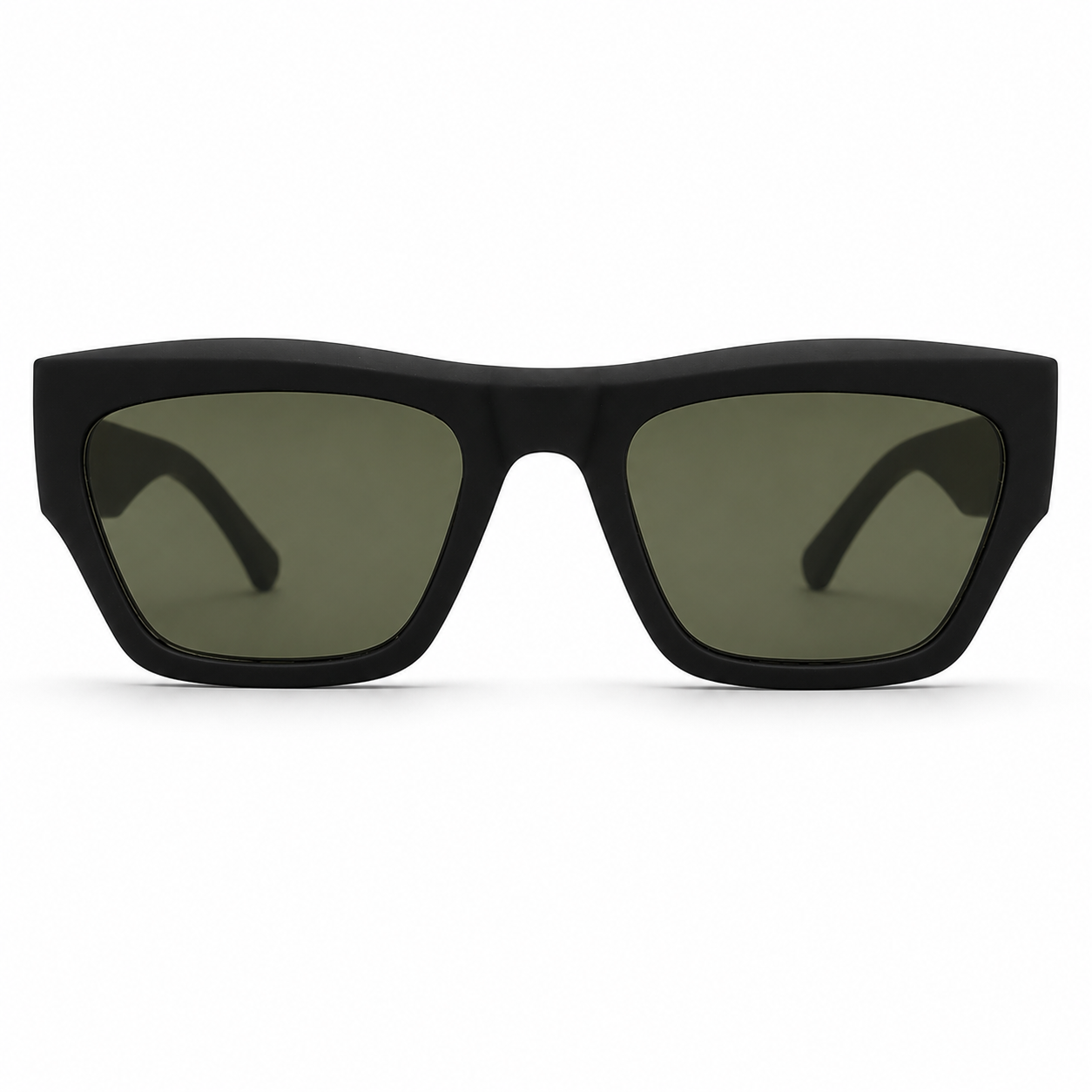 Polarized Rectangular Black Sunglasses  100% UV Protection | Premium Quality - BLK-SG-0008