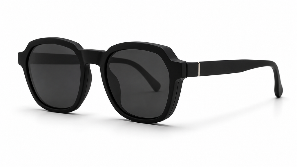 Blink Eyewear Geometric Matte Black Polarized Sunglasses -  BLK-SG-0009