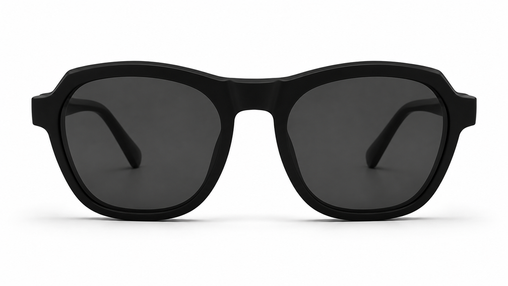 Blink Eyewear Geometric Matte Black Polarized Sunglasses -  BLK-SG-0009