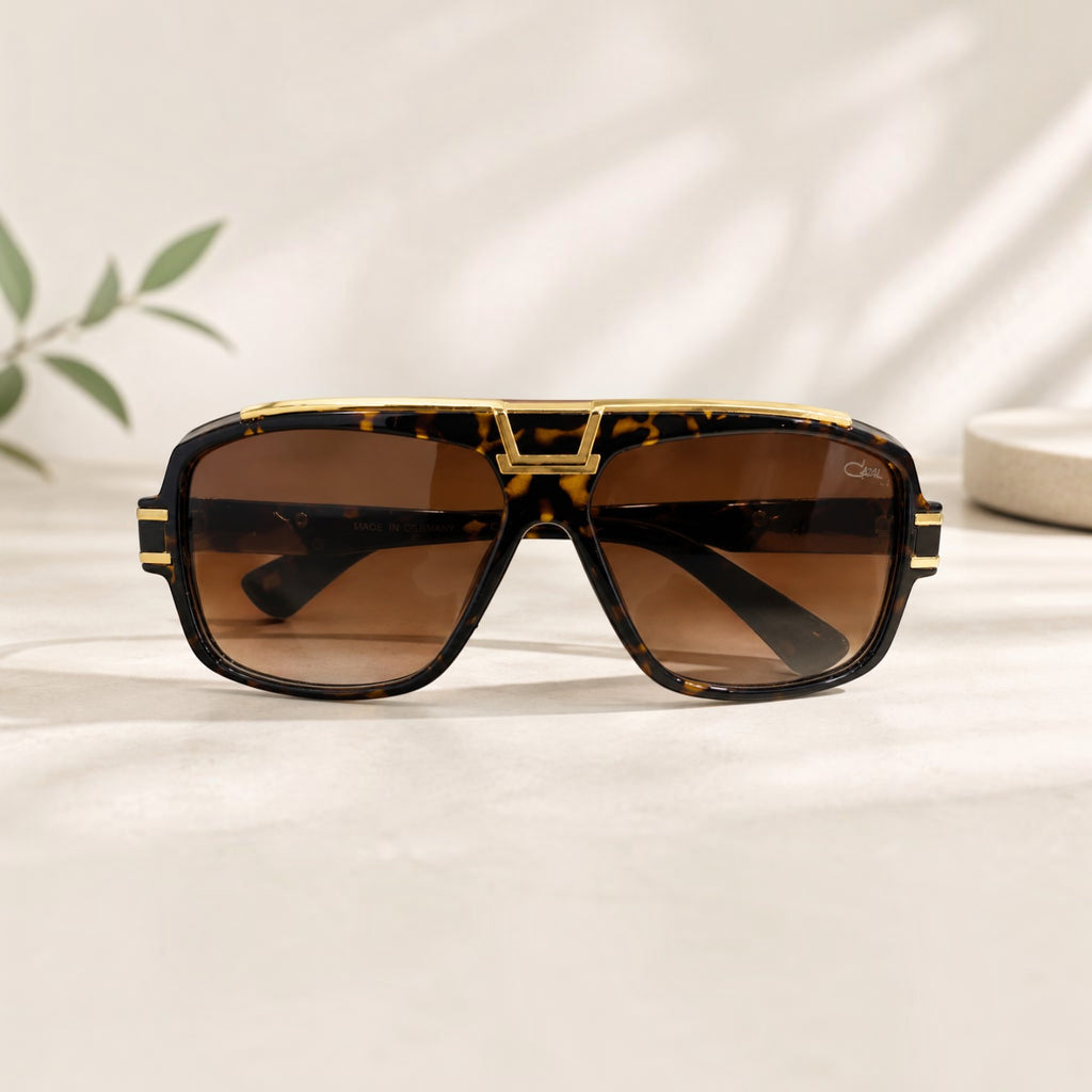 Monarch Tortoise Square Sunglasses Brown Gradient - BLK-SG-0010