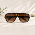 Monarch Tortoise Square Sunglasses Brown Gradient - BLK-SG-0010
