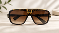 Blink Eyewear Monarch Tortoise Square Sunglasses – Brown Gradient Lens - BLK-SG-0010