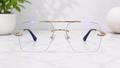 Cartier Rimless Oversized Square Gold Optical Frame With Transition Glasses  Luxury Collection | Premium Titanium Construction - CT-OF-0014