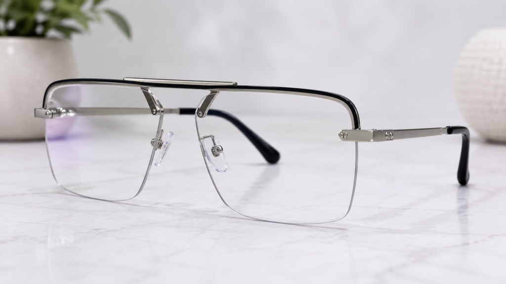 Cartier Rimless Navigator With Transition Glasses | UV400 Protection | Premium Lightweight - CT-PG-0015