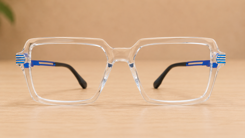 Blink Eyewear Premium Crystal Square Optical Frame - BLK-OP-0025