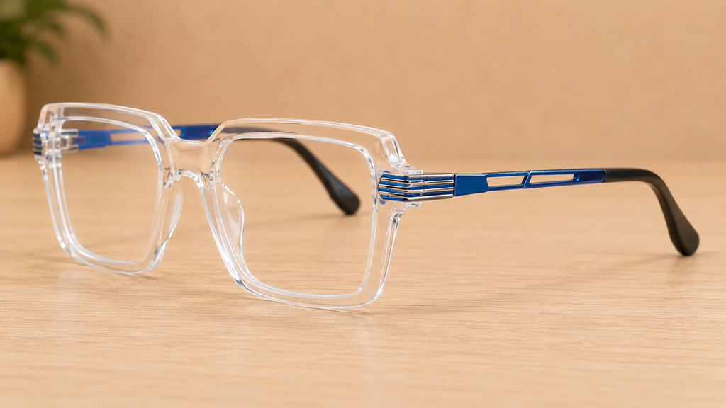 Blink Eyewear Premium Crystal Square Optical Frame - BLK-OP-0025