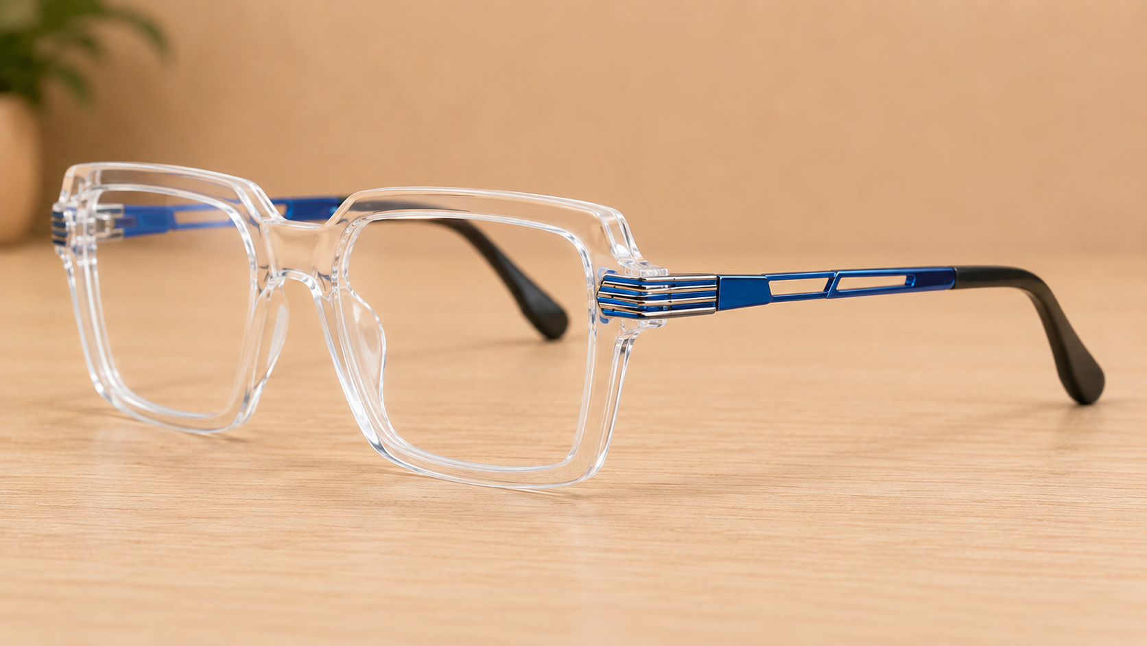 Blink Eyewear Premium Crystal Square Optical Frame - BLK-OP-0025