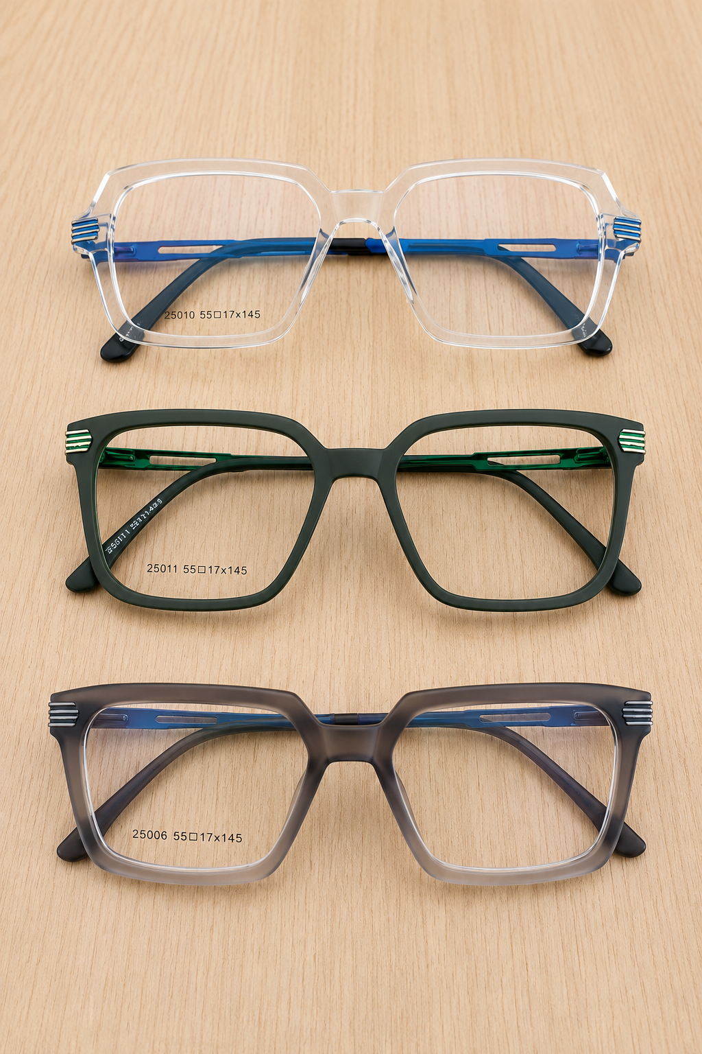 Blink Eyewear Premium Crystal Square Optical Frame - BLK-OP-0025
