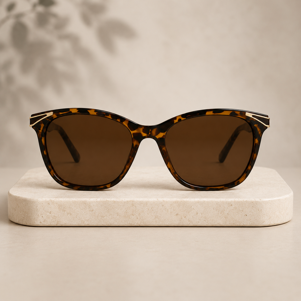 Premium Tortoiseshell Polarized Sunglasses -  BLK-SG-0001