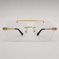 Cartier Rimless Navigator Gold With Transition Glasses - CT-OF-0013