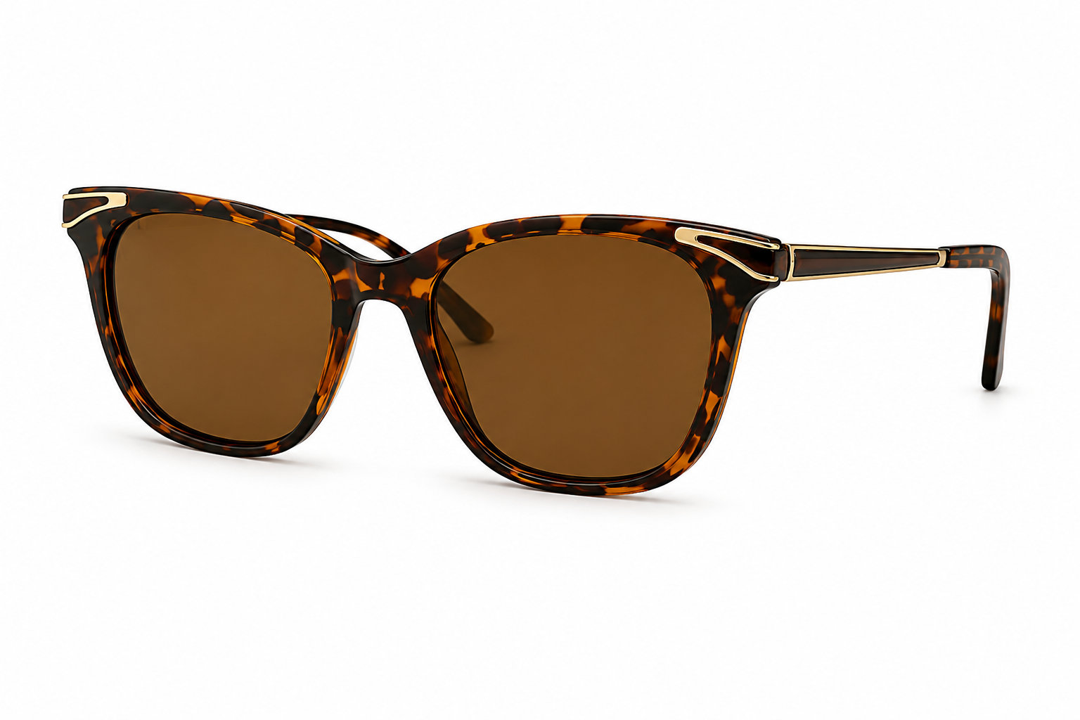 Premium Tortoiseshell Polarized Sunglasses -  BLK-SG-0001