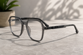 BLINK Eyewear Crystal Smoke Square Optical Frame  Premium Lightweight | Everyday Comfort - BLK-OF-0016