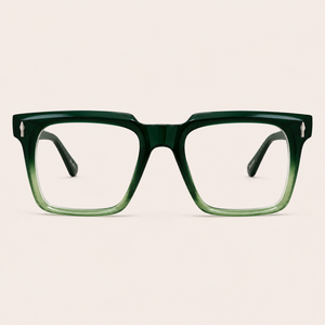 David Jacob Emerald Fade Premium Square Optical Frame - DJ-PR-0012
