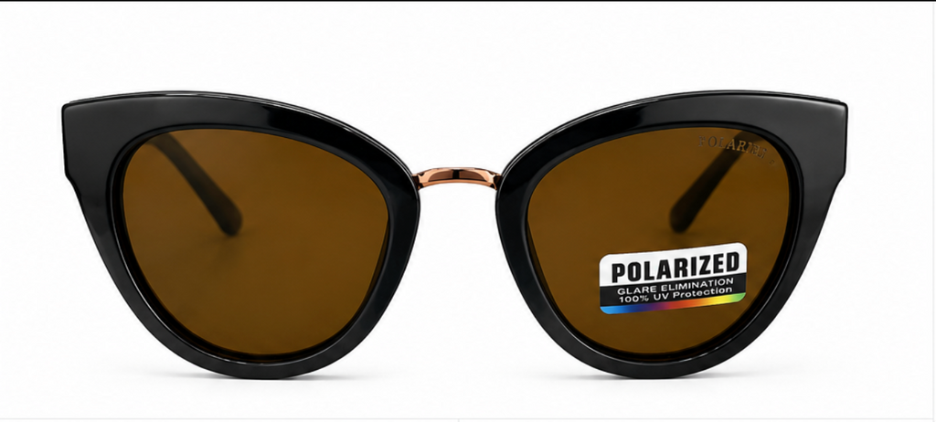 Polarized Cat Eye Sunglasses  100% UV Protection | Premium Quality - BLK-SG-0004