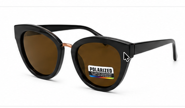Polarized Cat Eye Sunglasses  100% UV Protection | Premium Quality - BLK-SG-0004