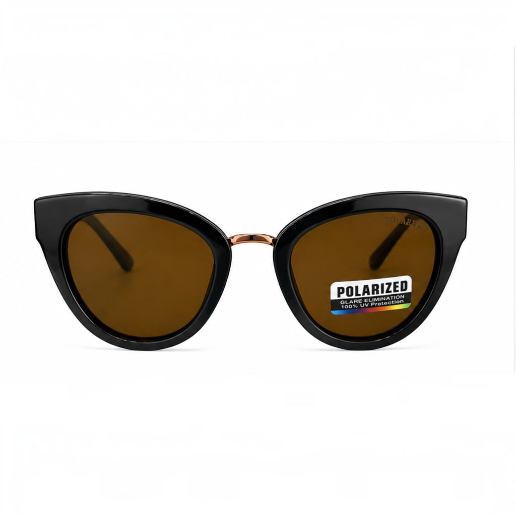 Polarized Cat Eye Sunglasses UV Protection - BLK-SG-0004