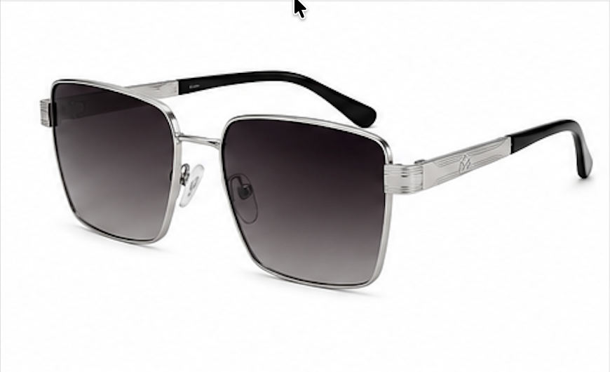 Square Metal Sunglasses 100% UV Protection | Premium Quality - BLK-SG-0005